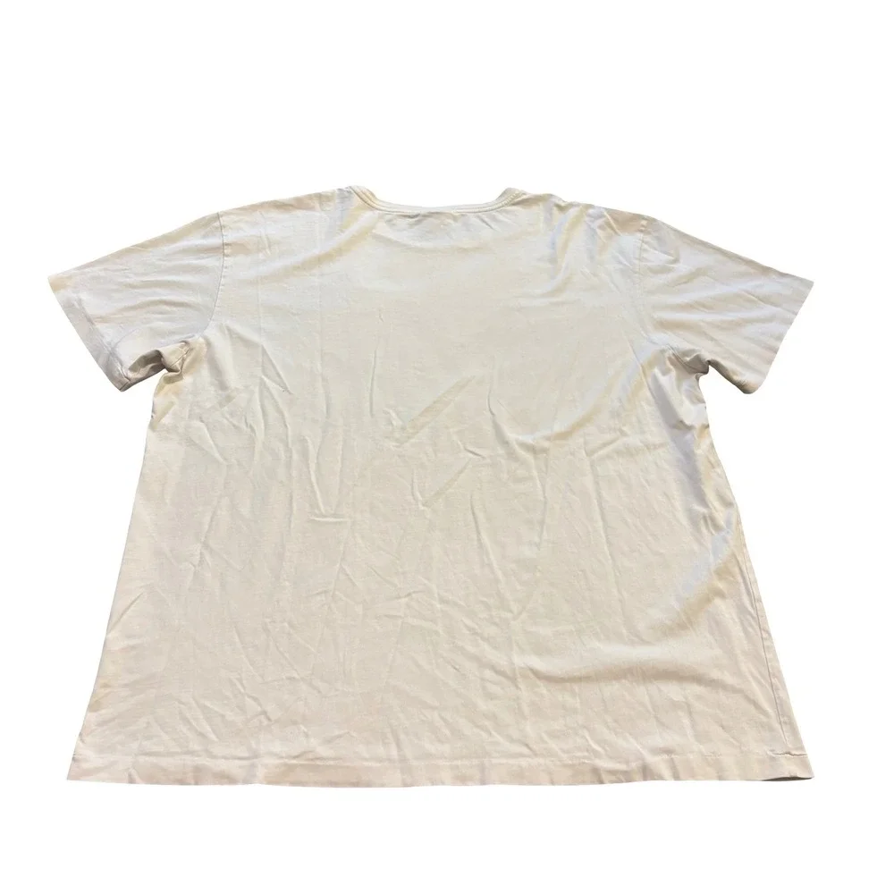Vintage Polo Ralph Lauren Mens XL Cream Seahorse Graphic Shirt Short Sleeve Tee